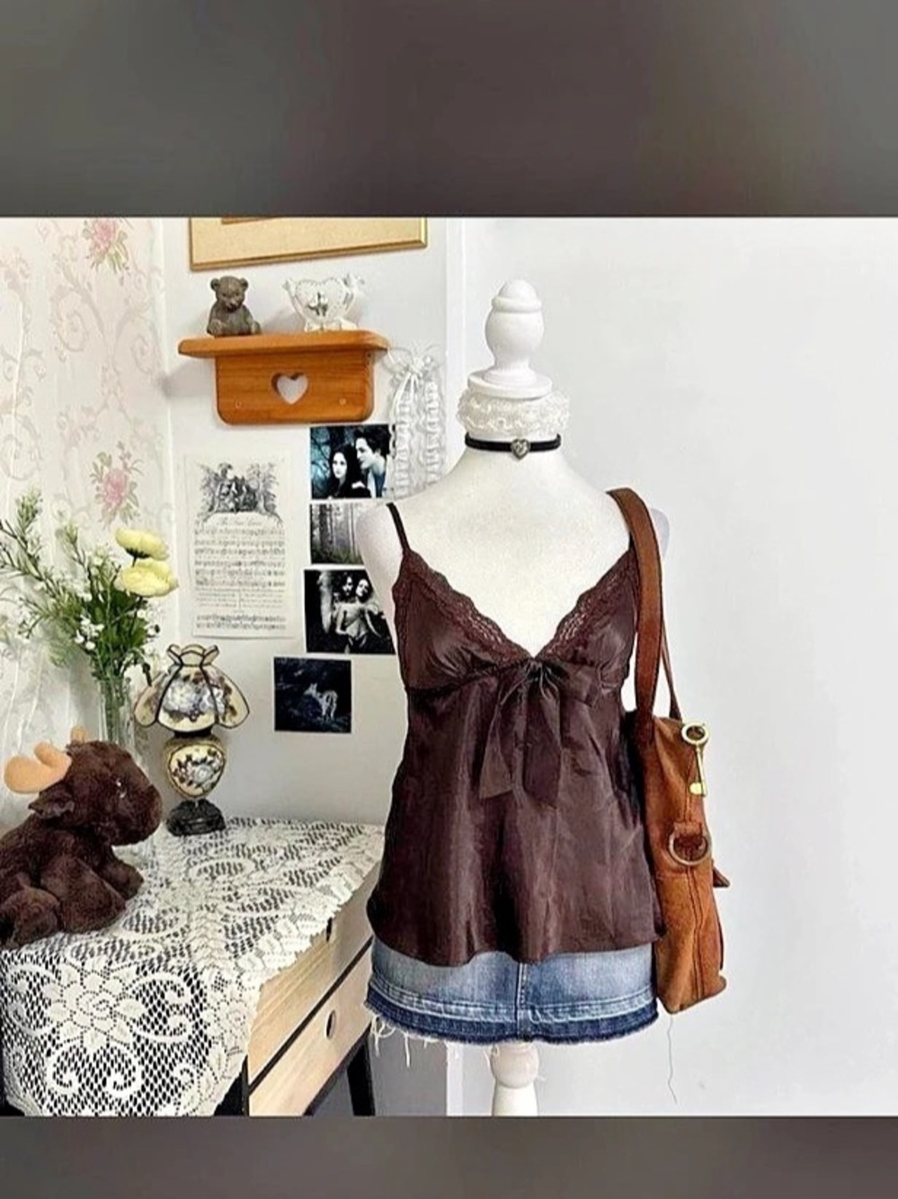 La senza Brown lace Cami